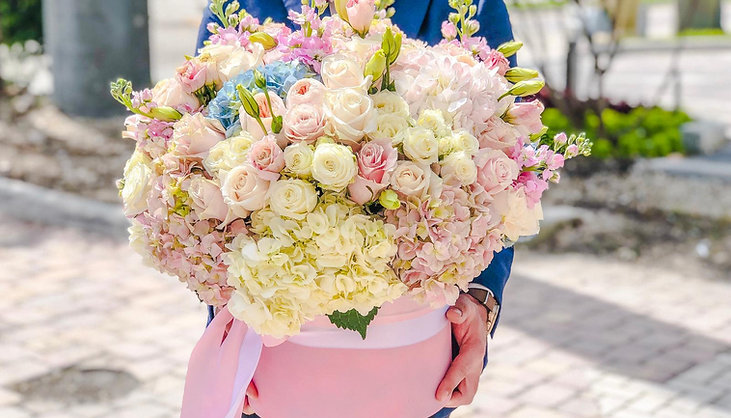 Sweet Dreams Flower Hatbox