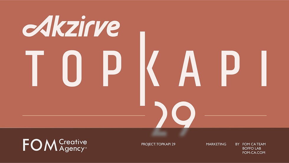 Topkapı 29 Marketing Campaign - Social Media Content Strategy and Landing Page Design