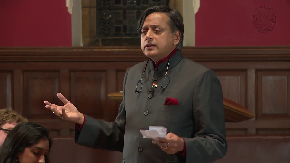 Dr. Shashi Tharoor - Britain Does Owe Reparations speech at the oxford Union