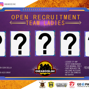 Open Recruitment divisi Call Of Duty Mobile : ONEABOOD.INC