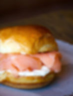 Mini Sliders with Salmon & Cream Cheese