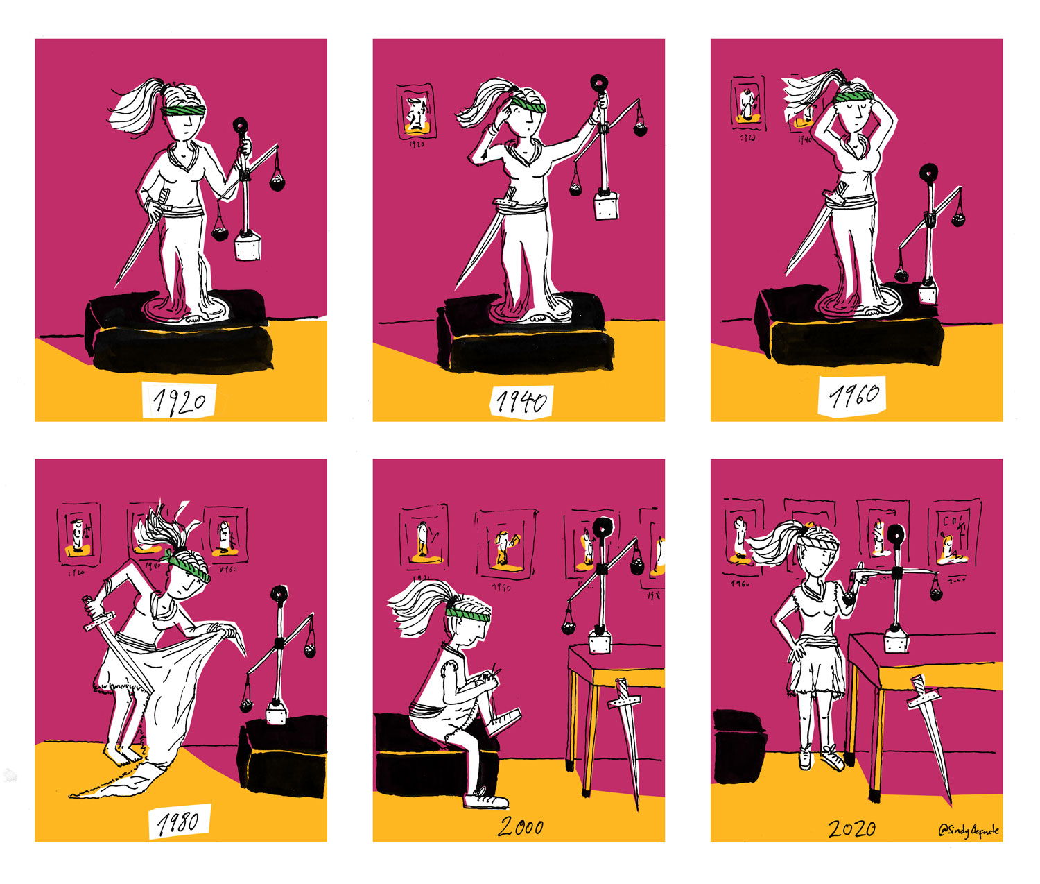 La mujer justicia.