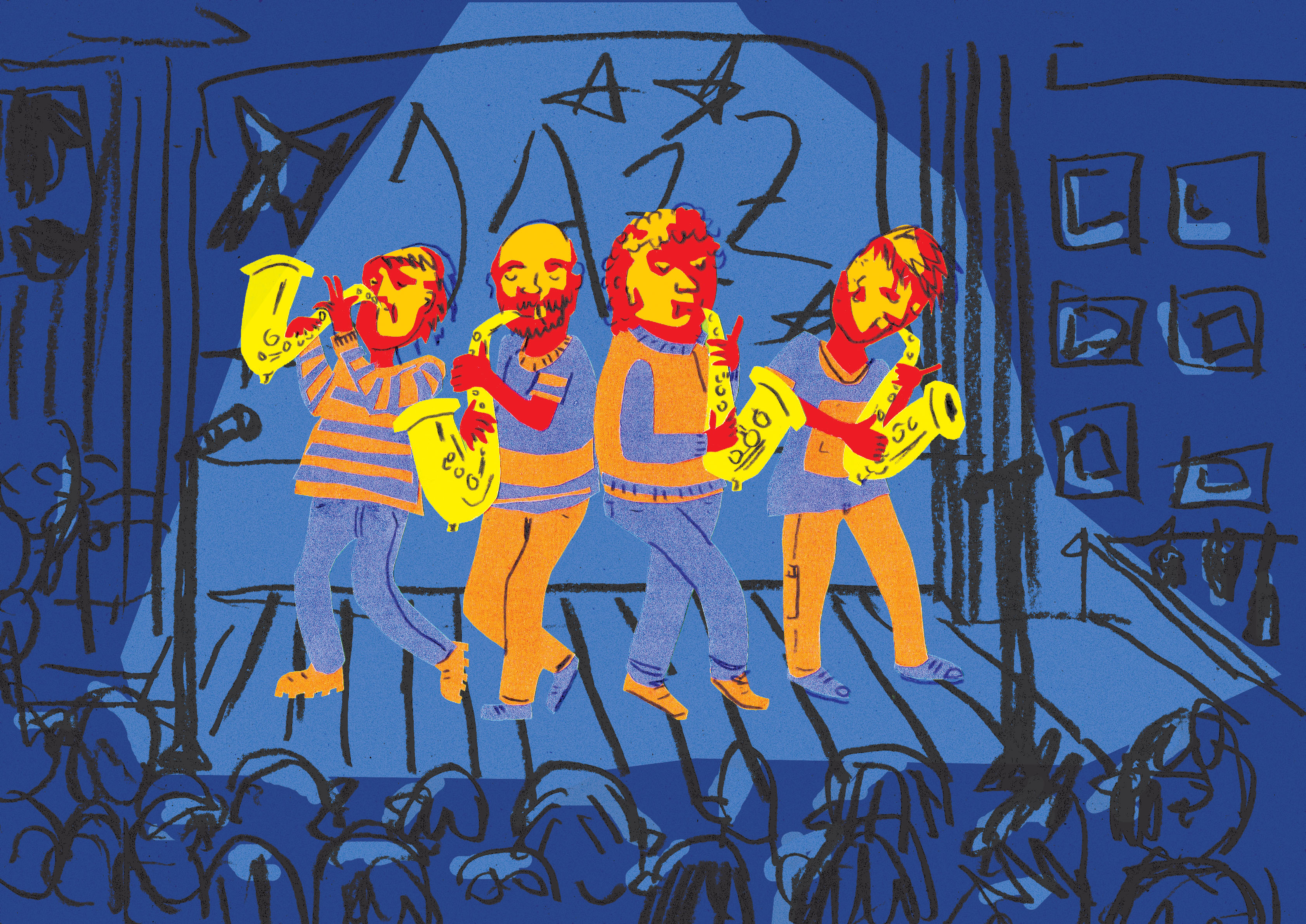 Músicos.
