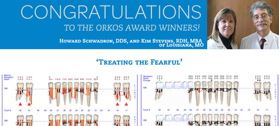 December 2011 Award Winners - Dr. Howard Schwadron & Kim Stevens RDH