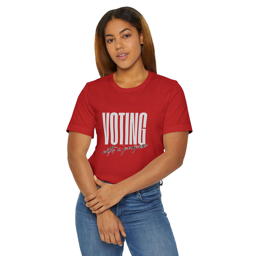 Thumbnail: Voting with a Purpose T-Shirt | Civic Engagement Tee, Voter Awareness