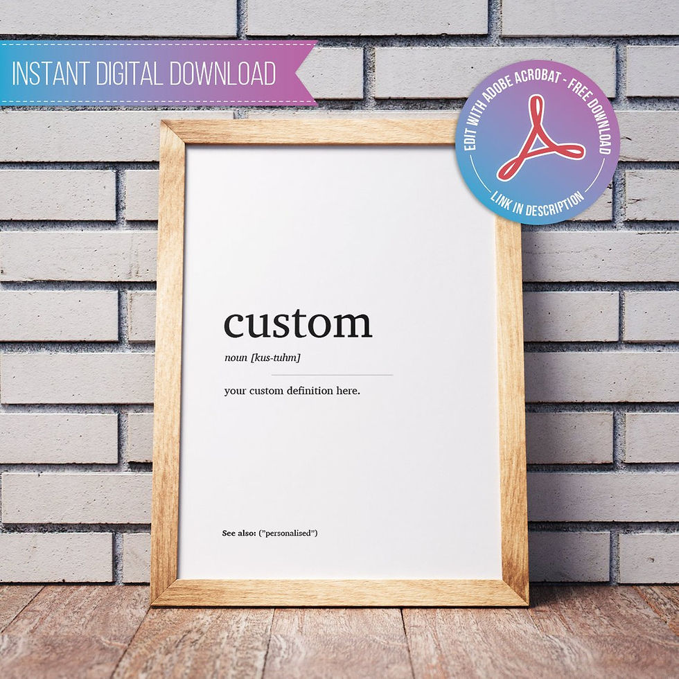 Custom Definition