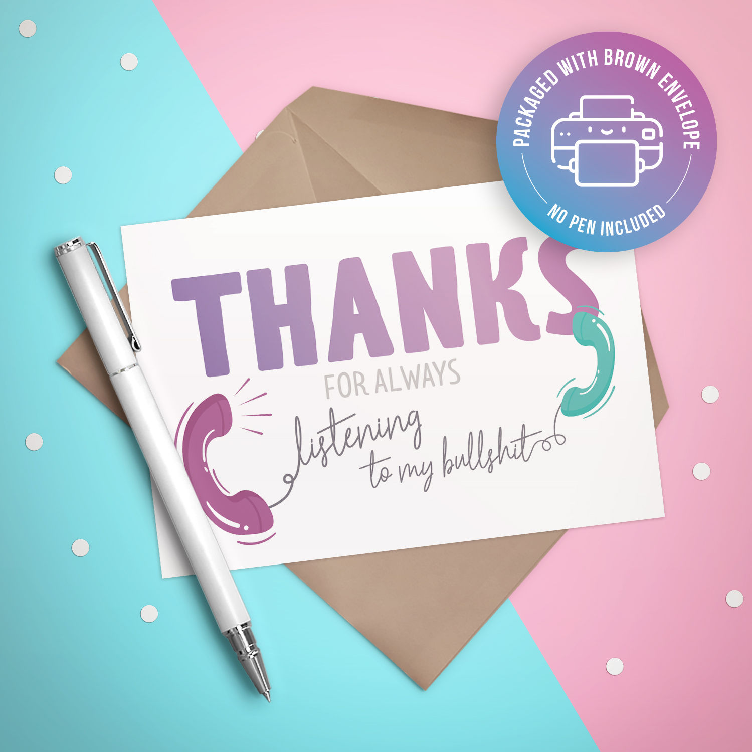 Listening to my Bullshit Card