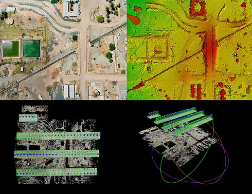 surveying drone aerial mapping industrial orthomosaic and digital terrain model photogramm