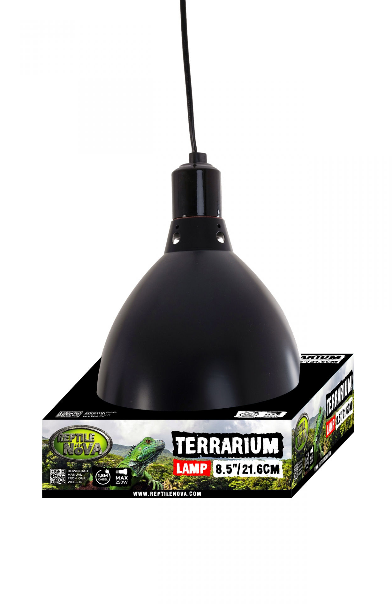 Reptile Nova:Terrarium lamp 21.6cm (Max 250W)