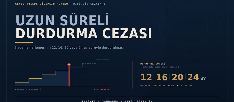 Genel Kolluk Disiplin Hukukunda Uzun Süreli Durdurma Cezası