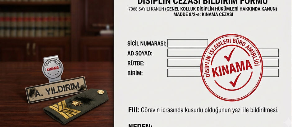 Kınama Cezası Nedir? 7068 Sayılı Kanuna Göre Şartları ve Sonuçları