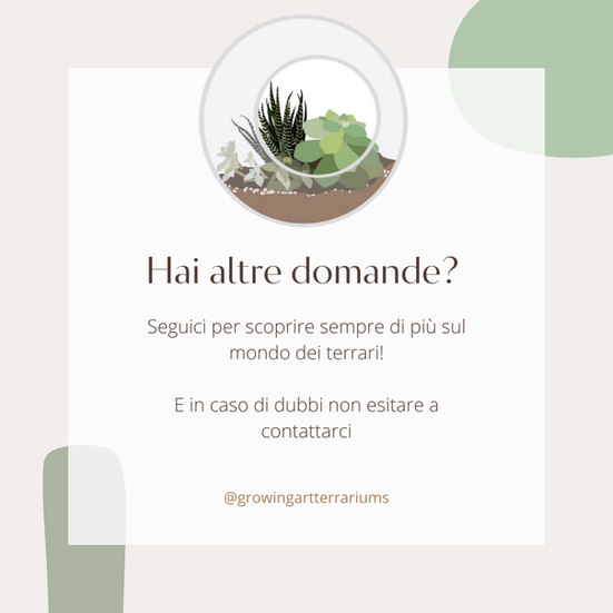 Hai domande sui terrari