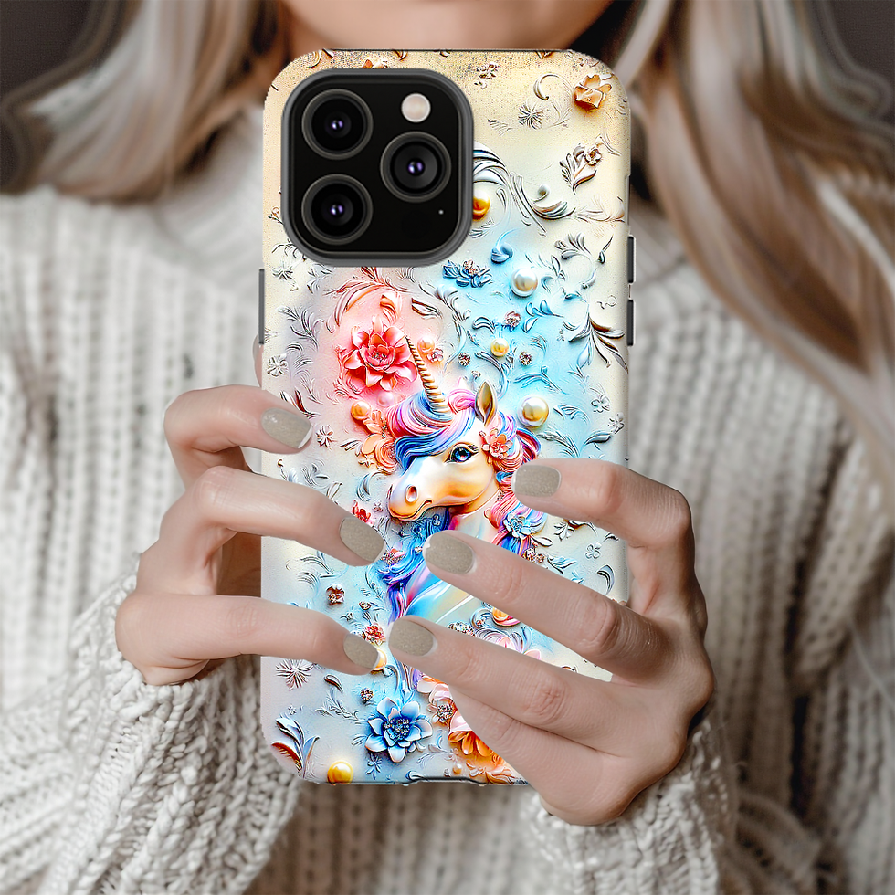 Thumbnail: Mystic Unicorn Tough Phone Case, iPhone, Galaxy S, Pixel