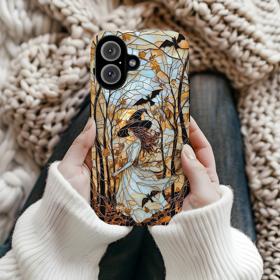 Thumbnail: Faux Stained glass Witch tough Case