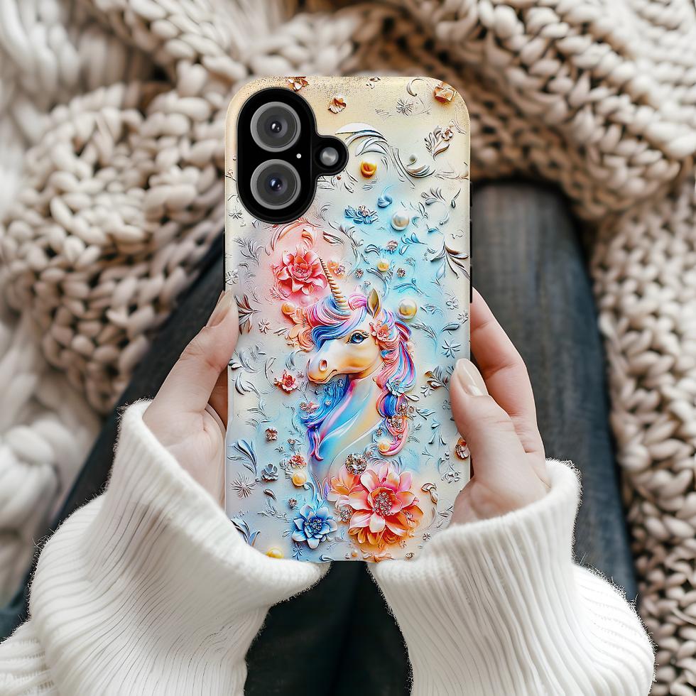 Thumbnail: Mystic Unicorn Tough Phone Case, iPhone, Galaxy S, Pixel
