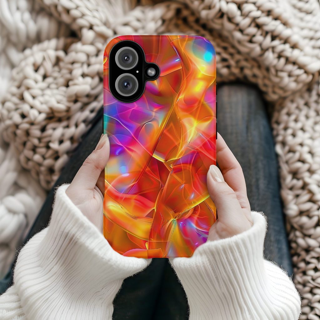 Vibrant Vortex Iridescent Tough Case for iPhone, Galaxy S, Google Pixel Devices!