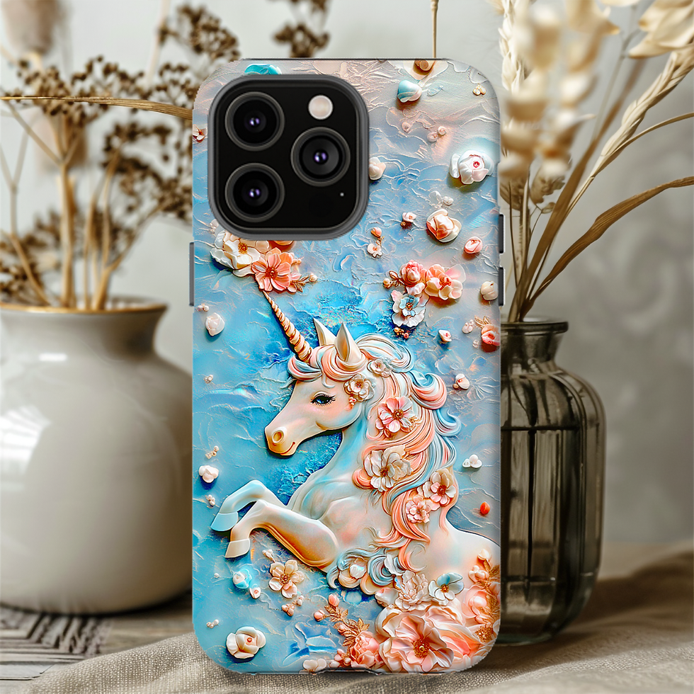 Thumbnail: Mystic Unicorn Tough Phone Case, iPhone, Galaxy S, Pixel