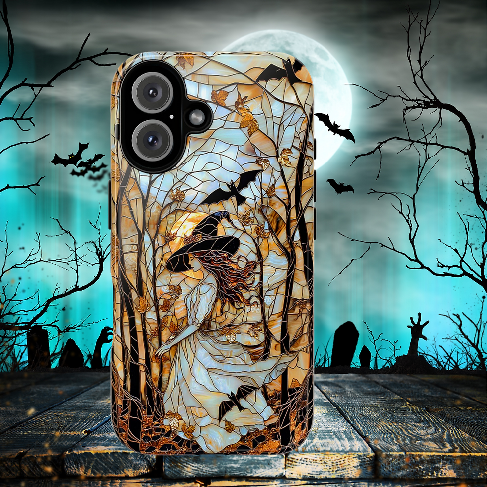 Thumbnail: Faux Stained glass Witch tough Case