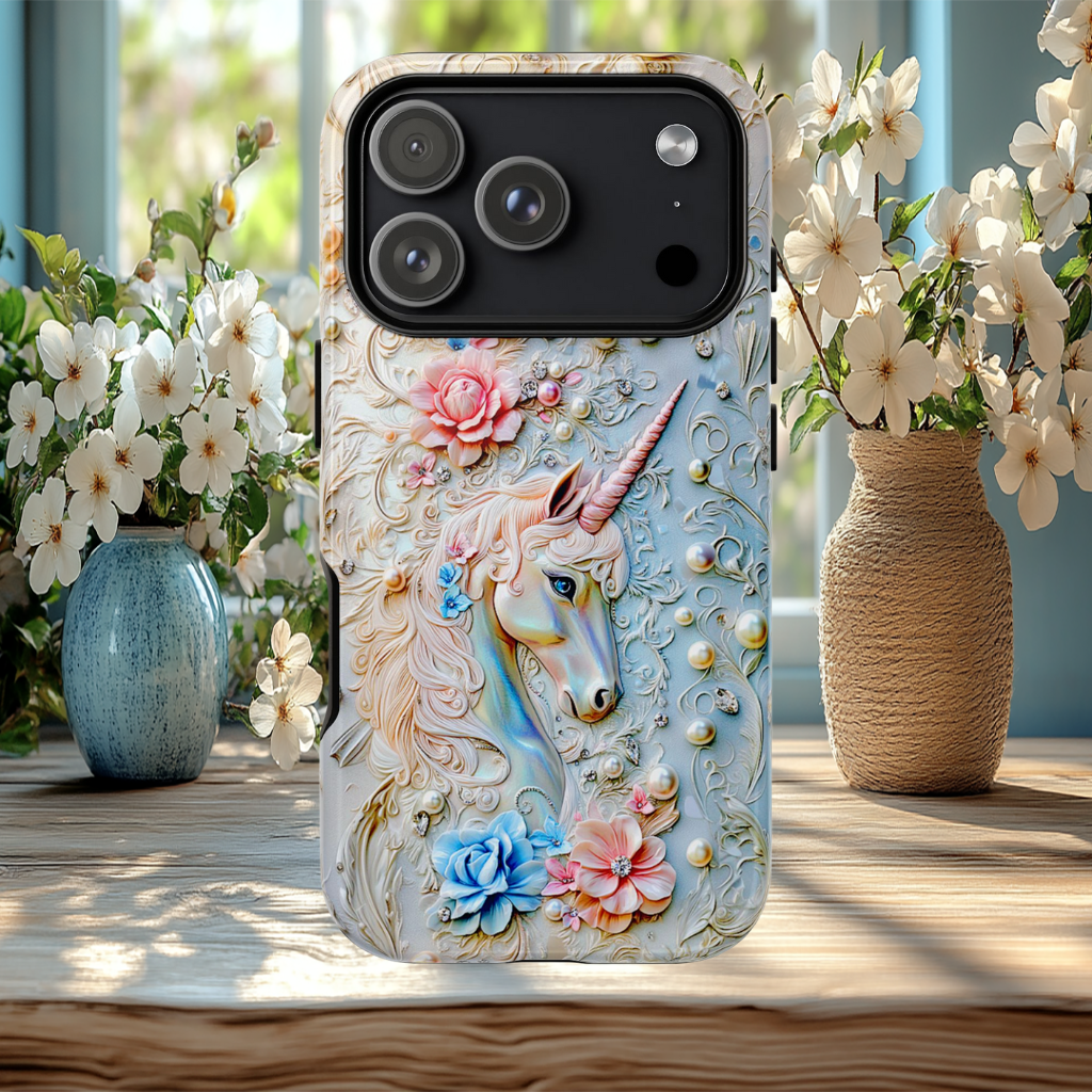 Mystic Unicorn Tough Phone Case, iPhone, Galaxy S, Pixel