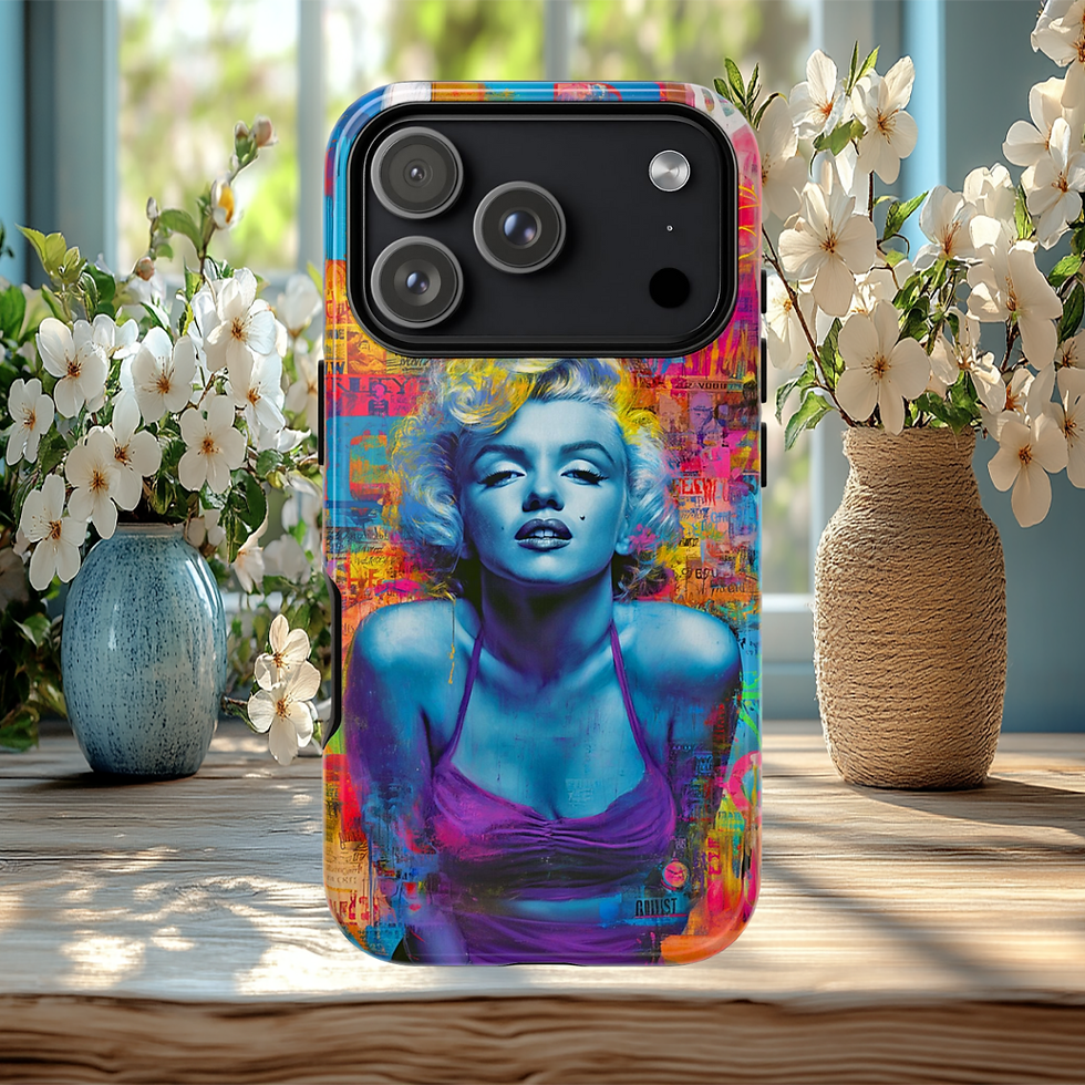 Thumbnail: Marilyn Monroe Pop Art Tough Phone Case – Vintage Glam Meets Bold Protection 