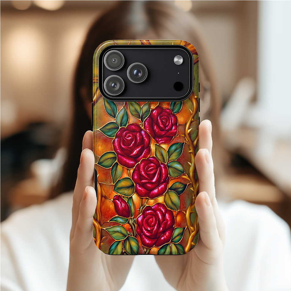 Thumbnail: Gothic Thorns and Roses Tough Case, iPhone Pro Max, Galaxy S ultra, Pixel pro