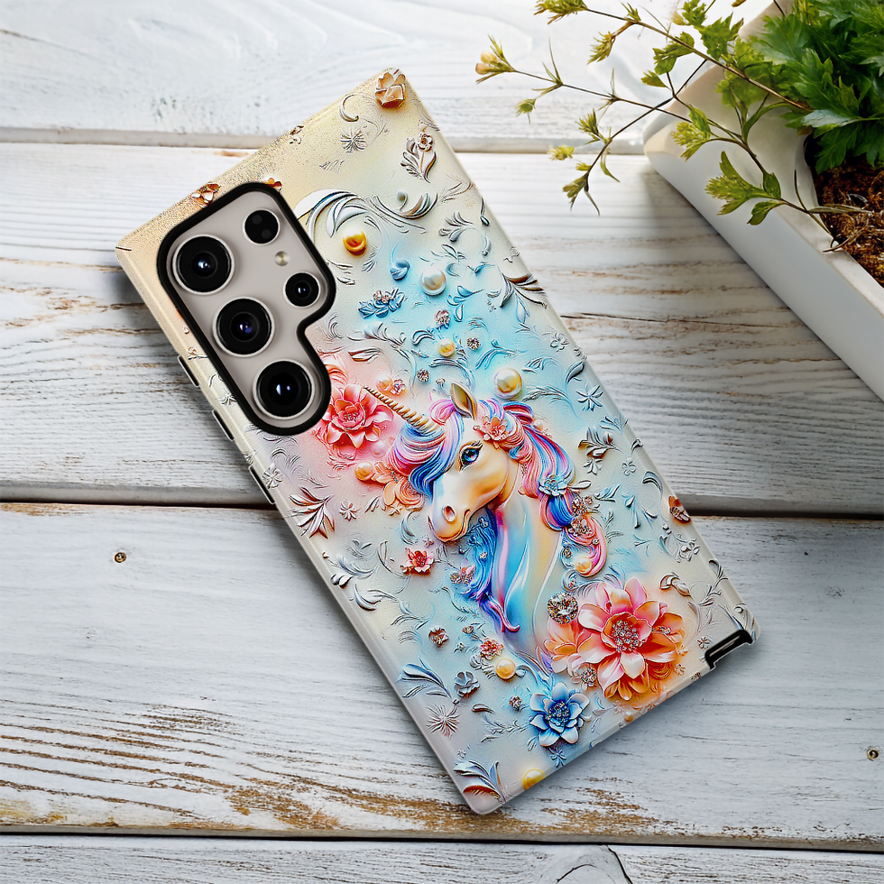 Thumbnail: Mystic Unicorn Tough Phone Case, iPhone, Galaxy S, Pixel