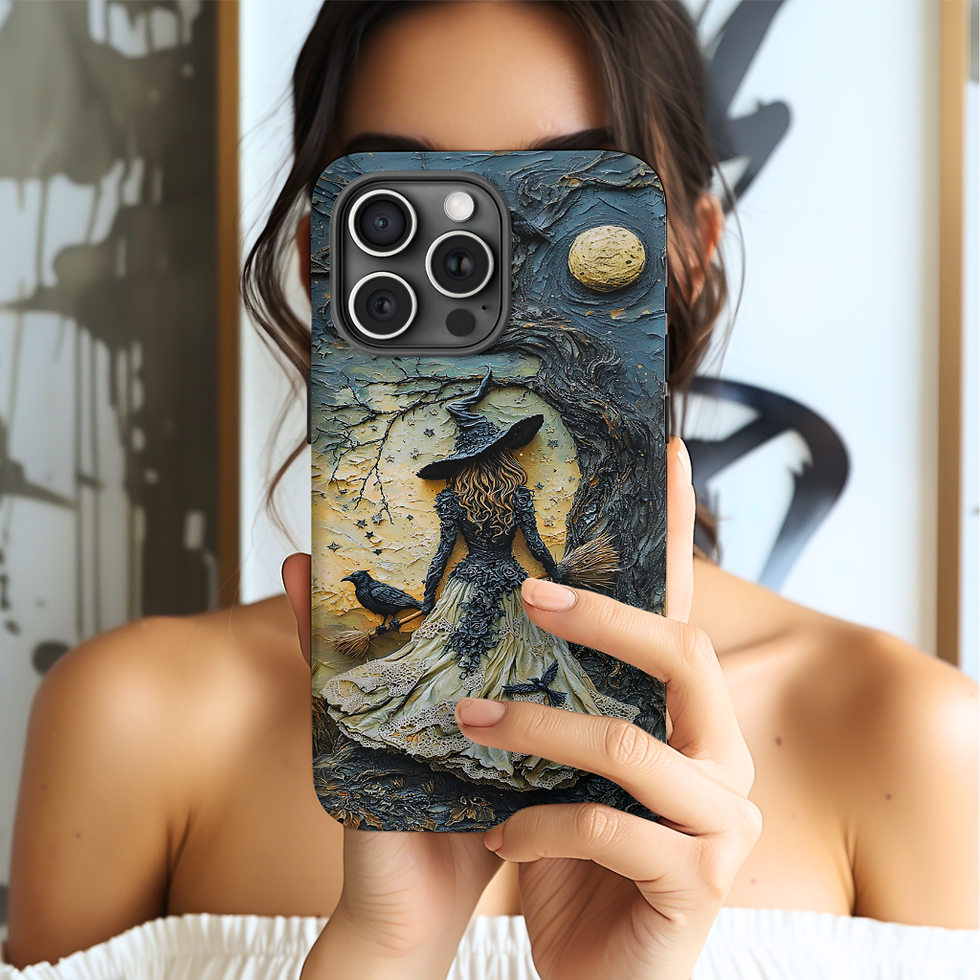 Thumbnail: Victorian Era Witch tough Case, for iPhone, Galaxy S, or Pixel devices