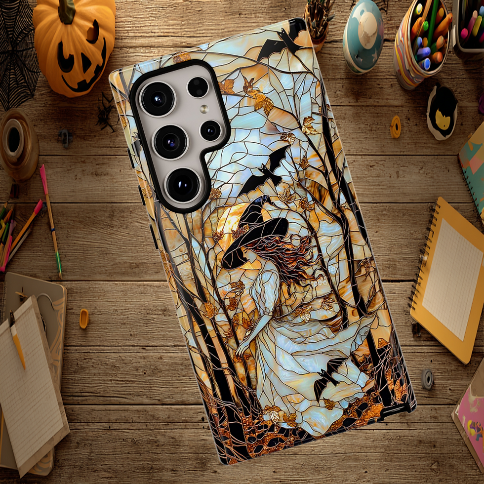 Thumbnail: Faux Stained glass Witch tough Case