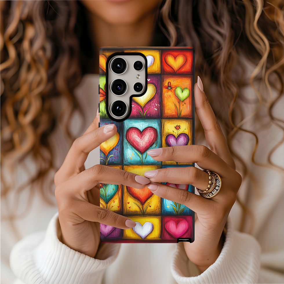 Thumbnail: Hearts Galore V-day tough case, iPhone, Galaxy S, Google Pixel