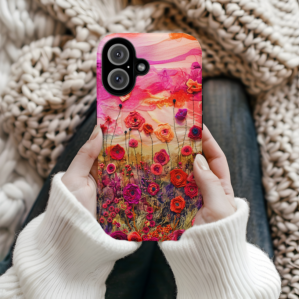 Thumbnail: field of Poppies Tough case, for iphone 16 17, Galaxy S 24 25, pixel 8 9 