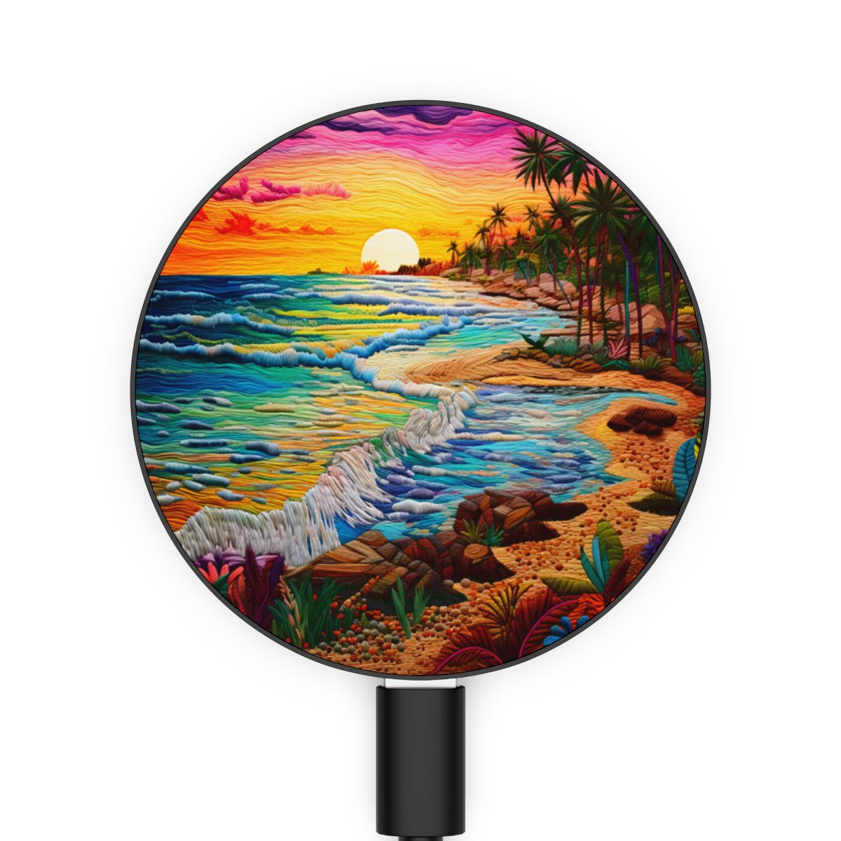 Tropical Beach waves, Magnetic Induction Charger