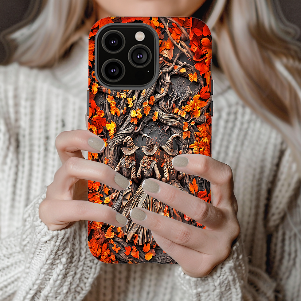 Thumbnail: Halloween Lovers Witchy tough Phone Case, iphone 16, galaxy S 25, Google Pixel 9