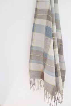 上州座繰り糸の布