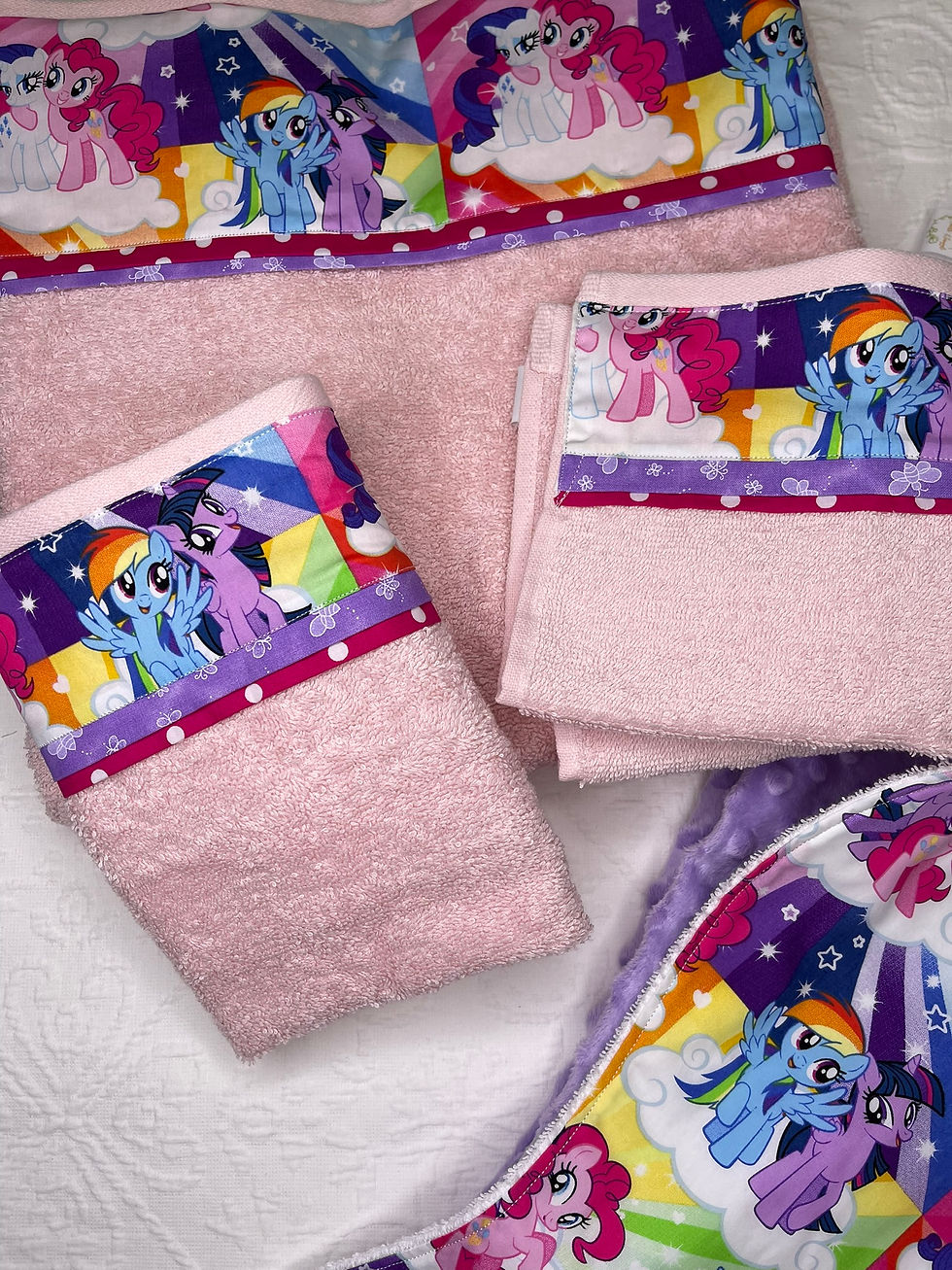 Thumbnail: My LIttle Pony - Purple Gift Box , Bib, Burp, Minky Blanket, 3 piece Towel