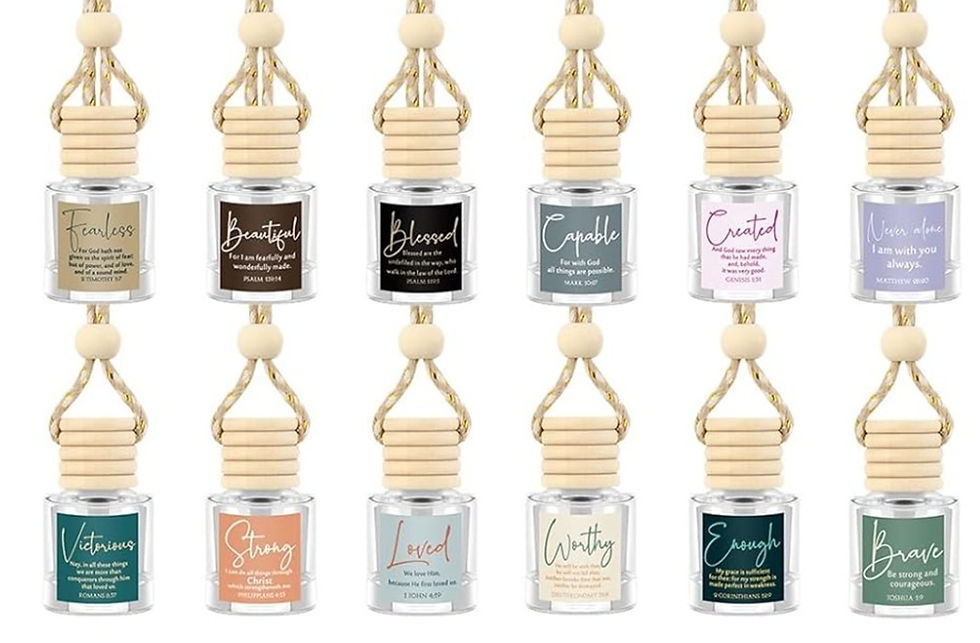 Thumbnail: fragrance diffusers with scriptures on them