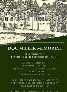 Doc Miller Memorial Tournament flyer