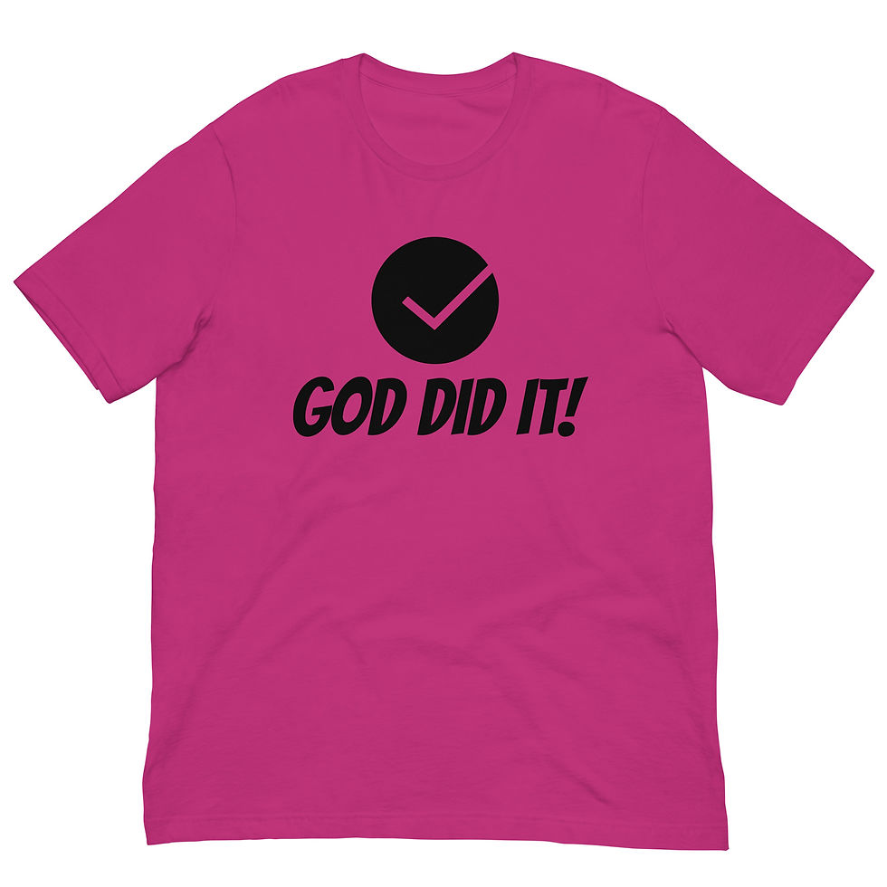 Thumbnail: Multi Color God Did It (B) Unisex T-Shirt