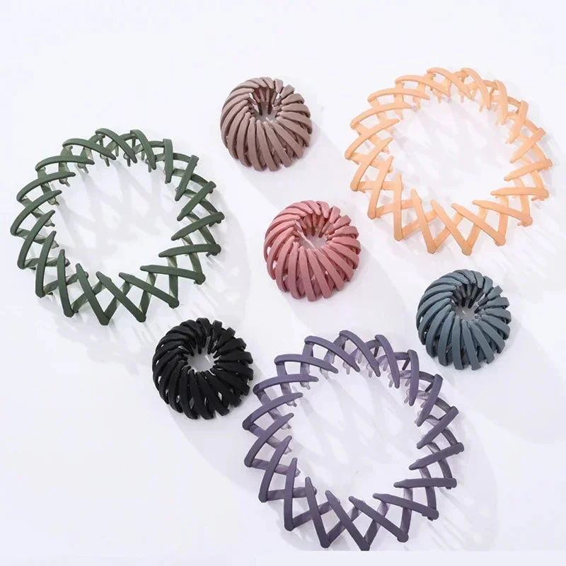 Thumbnail: Bird Nest Shaped Ponytail Hair Clip – Magic Lazy Braider Hairpin for Women