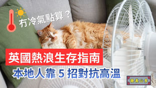 【英國熱浪生存指南|冇冷氣點算?英國人靠 5 招對抗高溫】
