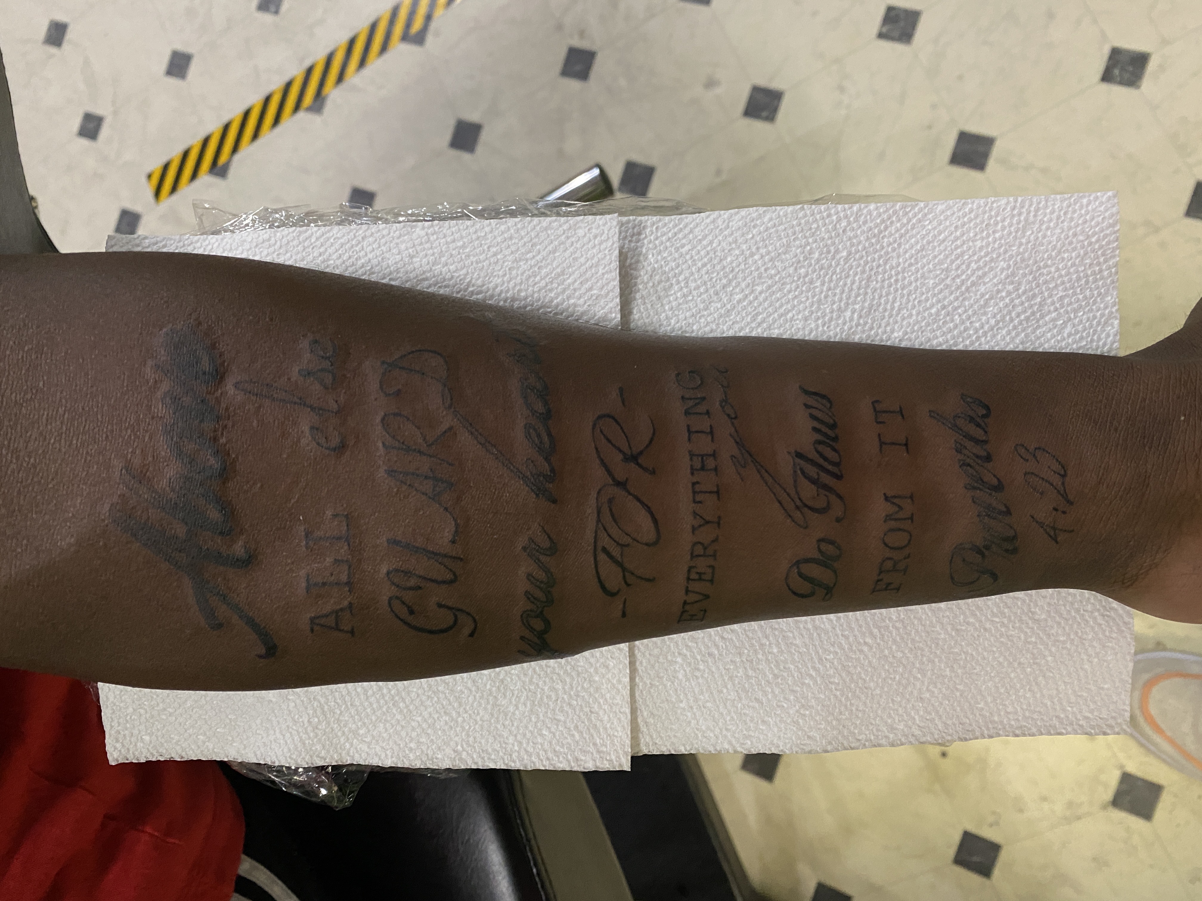 Bible verse tattoo