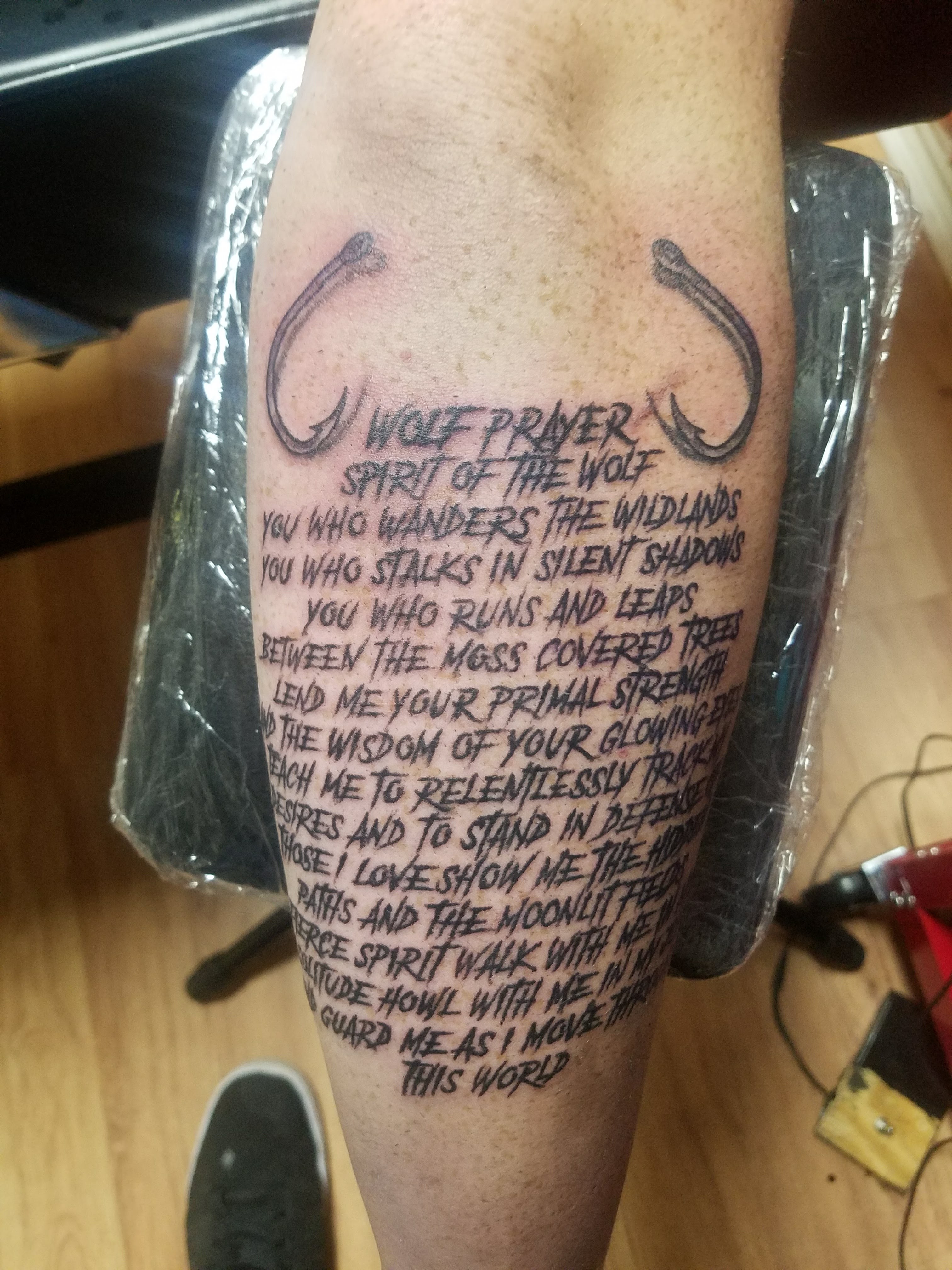 prayer of the wolf tattoo