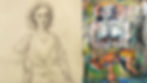 Dibujo de Willem de Kooning junto a Woman, I