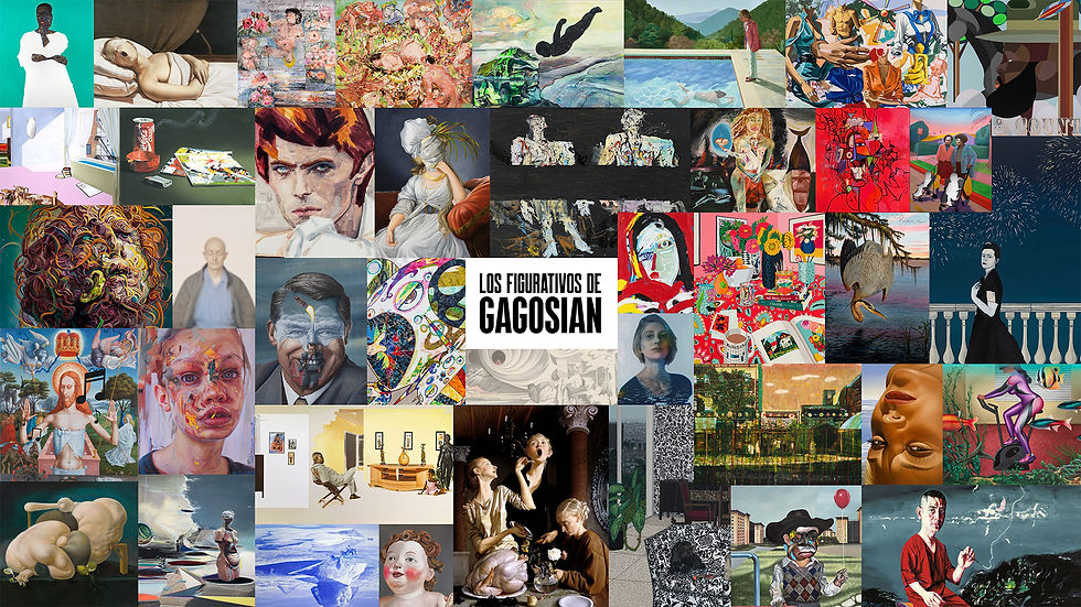 mosaico pinturas figurativas de la galería Gagosian