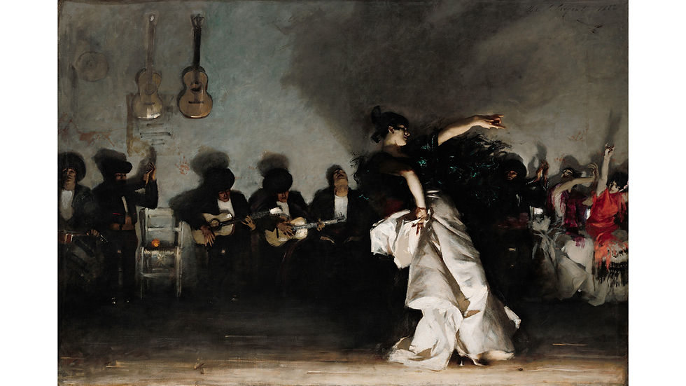 El Jaleo. Pintura de John Singer Sargent.