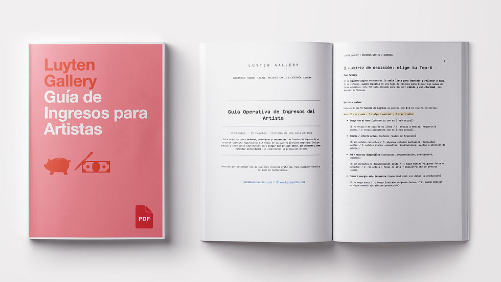 Recurso Gratis Luyten: Guía de Ingresos para Artistas