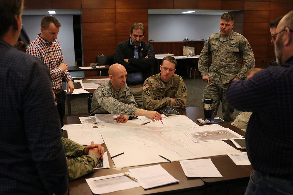 Stakeholders present analysis to large group