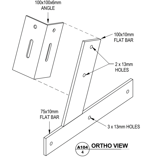Thumbnail: Roof mount bracket dimensions