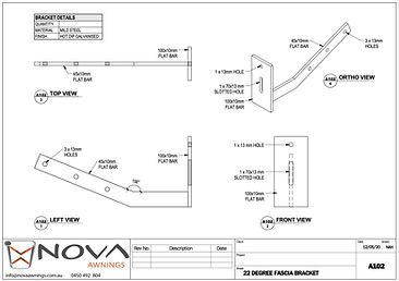 22 DEGREE FASCIA BRACKET