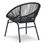 Thumbnail: Mandarin Cape Black Outdoor Table and (2) Chairs Set