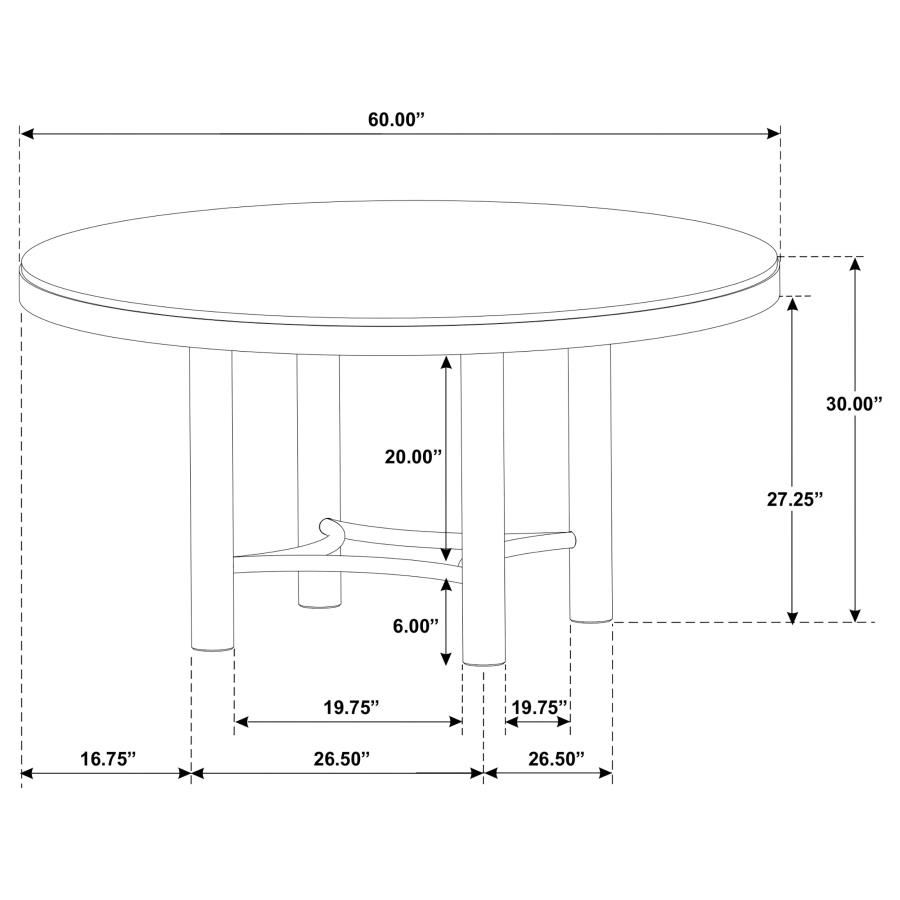 Thumbnail: Arini Sand Dining Table & 4 Back Chairs